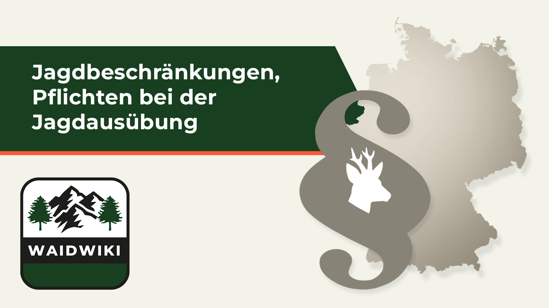 Jagdbeschränkungen, Pflichten bei der Jagdausübung und Beunruhigung von Wild