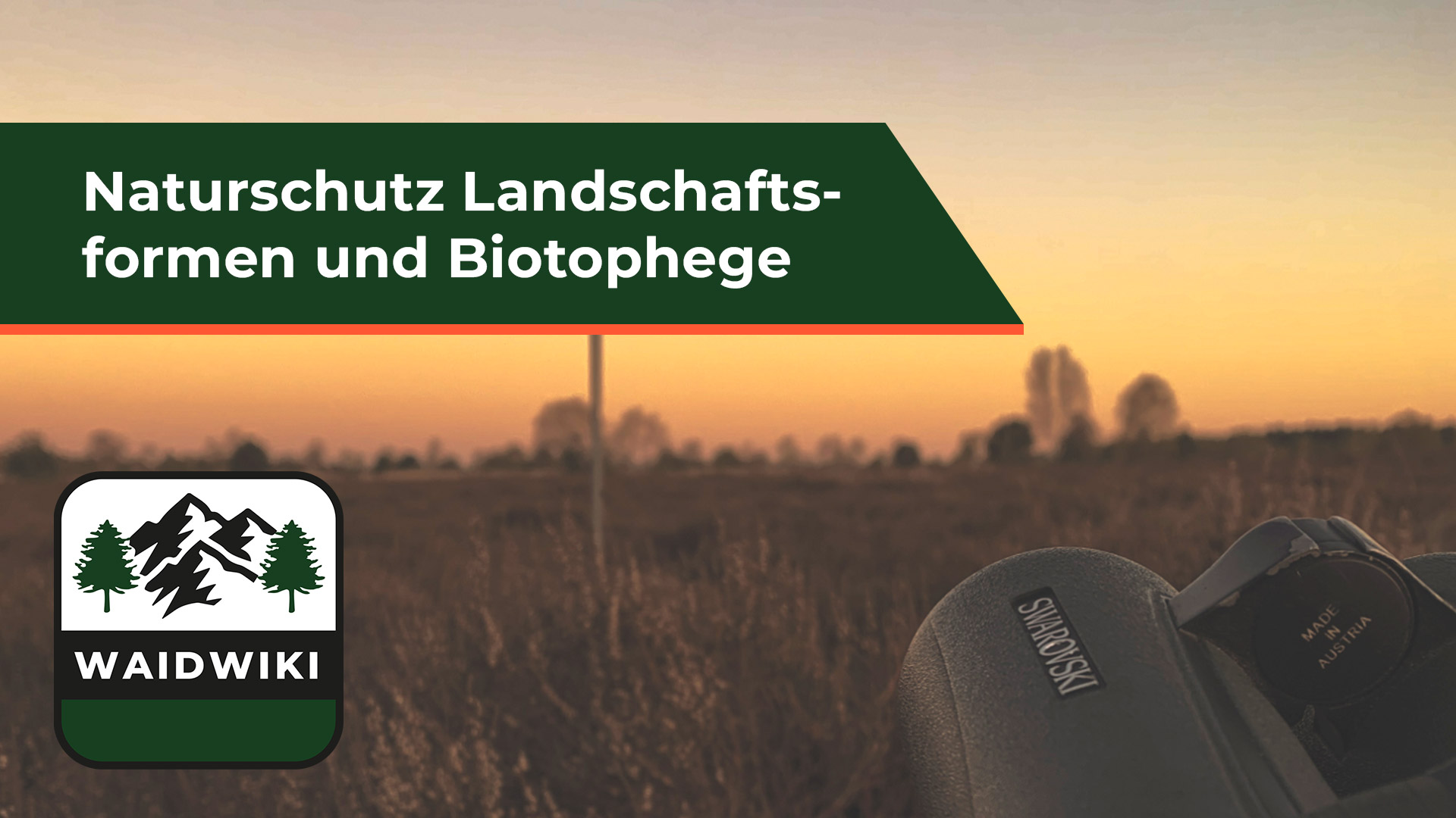 Landschaftsformen und Biotophege/Ökologie/Naturschutz